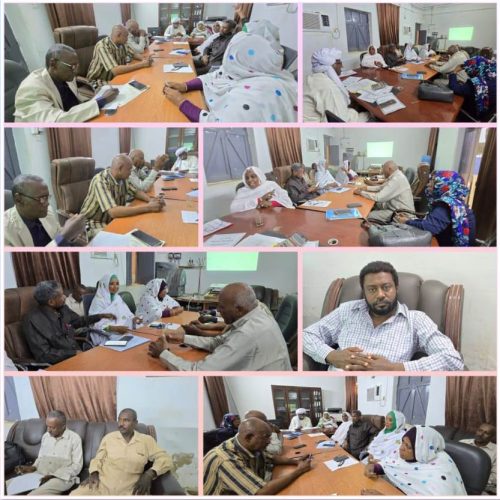 لقاء عمل مشترك بين وزارة المالية بنهر النيل وادارة المساحة بالولاية