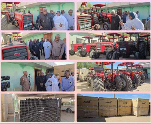 عبر شراكات ووموارد ذاتيه والى نهر النيل وزير الماليه  وتنفيذى عطبرة يدشنون آليات ووحدات طاقه شمسيه لمحليات الولاية