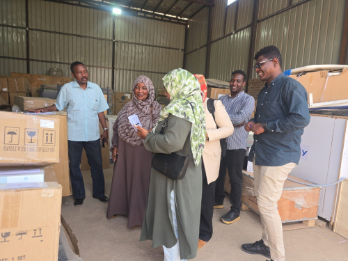 وزارة المالية بنهر النيل تتسلم معدات طبية لمستشفى عطبرة ومركز صحي قوز المناصير